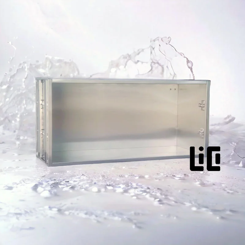 Tủ bếp inox treo tường trên tủ lạnh Tủ bếp inox treo tường trên tủ lạnh